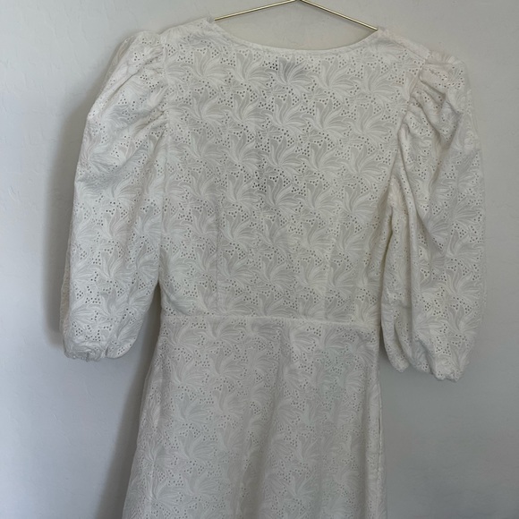 NICHOLAS Danni Bow-detail Broderie Anglaise Feathering Eyelet Dress Sz 4 NWT - Picture 7 of 9